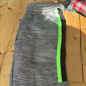 Old Navy Gray and Neon Green Kids Joggers